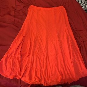 Susan Graver Red/Orange Skirt